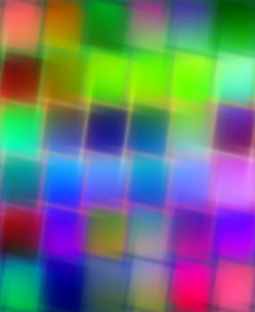 texture of vibrant colored cubes with blur 