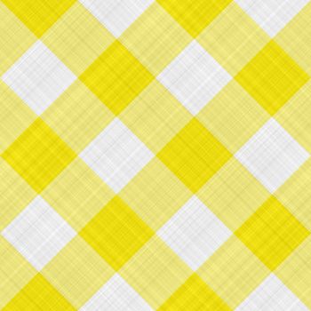 seamless texture of yellow and white blocked tartan cloth