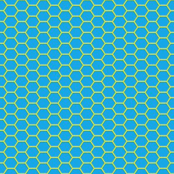 seamless 3d texture of yellow geometric shapes on blue