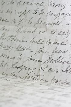 Detailed image of handwritten text (recreated by self). Script lettering on paper