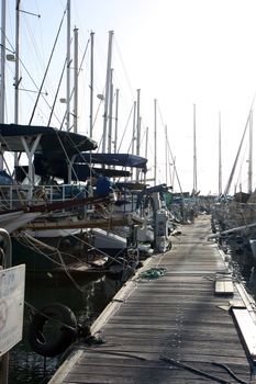 peer in a TelAviv marina