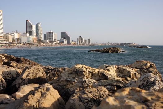 View to Tel Aviv from the port area