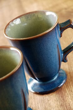 Blue mugs