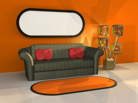 Computer generated image - Modern Interior .