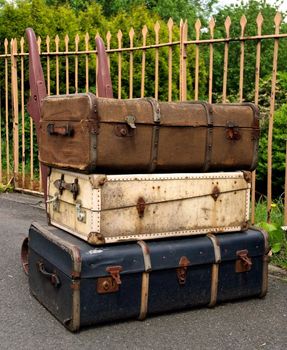 Old suitcases