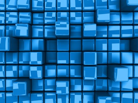 Computer generated image - Abstract Background - Cubes.