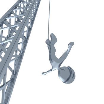 Computer generated image - Bungee Jumping.