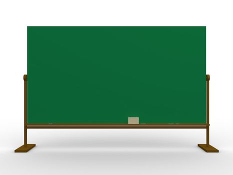 Computer generated image - 3d blackboard.