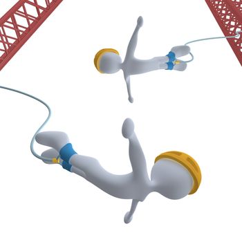 Computer generated image - Bungee Jumping.