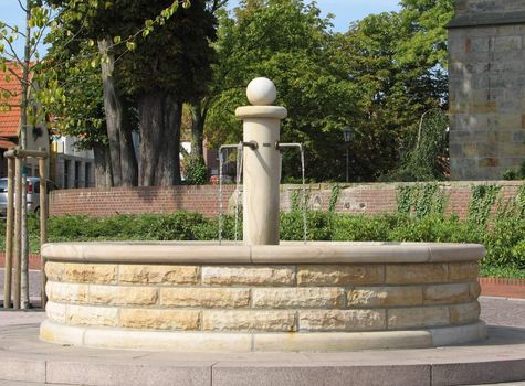 sandstone fountain