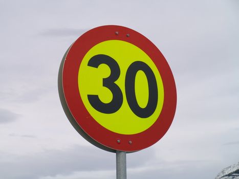 speed limit sign