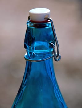 Part of an old vintage bottle