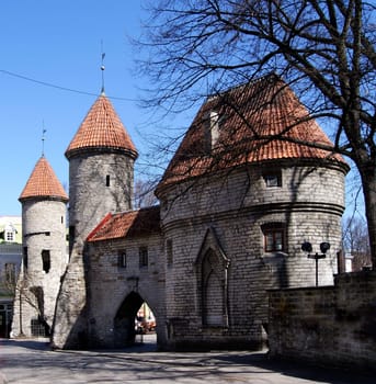 Tallinn, towers and walls of old city