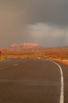 Desert Road after storm                            