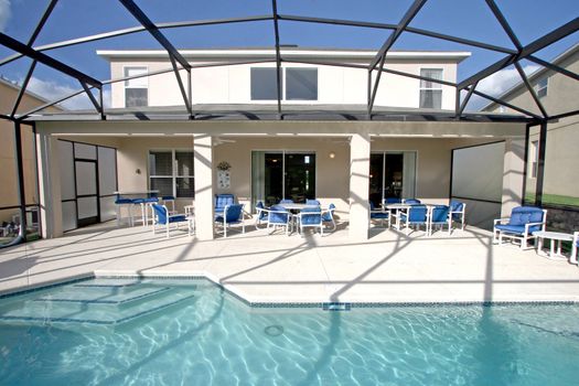 A Swimming Pool and Lanai in Florida