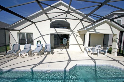 A Swimming Pool and Lanai in Florida