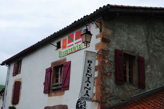 A bar in the small town of Saint-Étienne-de-Baïgorry, Basque Country.