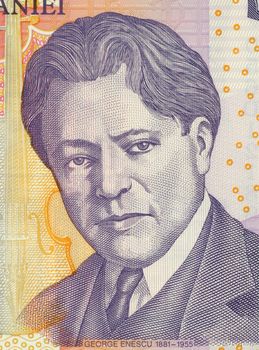 George Enescu on 5 Leu 2005 Banknote from Romania. Composer, pianist, violinist, conductor and teacher.