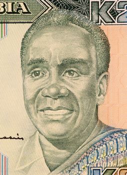 Kenneth Kuanda on 20 Kwacha 1990 Banknote from Zambia. First president of Zambia during 1964-1991.
