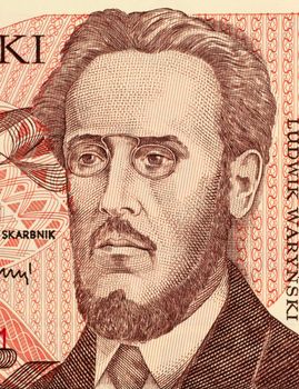 Ludwik Warynski on 100 Zlotych 1988 Banknote from Poland. Activist and theoretician of the socialist movement in Poland.