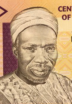 Sir Abubakar Tafawa Balewa on 5 Naira 2006 Banknote from Nigeria. First prime minister of independent Nigeria.