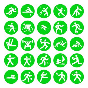 logos of sports, olympic games, on white background