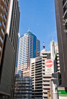 dowtown of the city of Sydney, australia