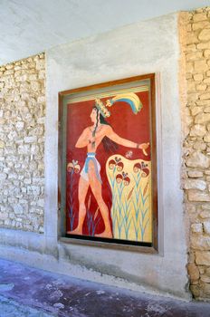 Travel photography: Archaeological site of Knossos. Minoan Palace. Greece.