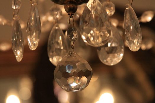 Close up of a big Chandelier.