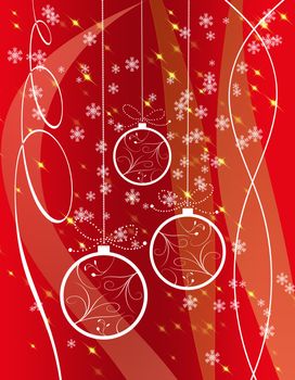 Illustration of Christmas for graphics or background
