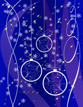 Illustration of Christmas for graphics or background
