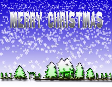 Illustration of Christmas for graphics or background
