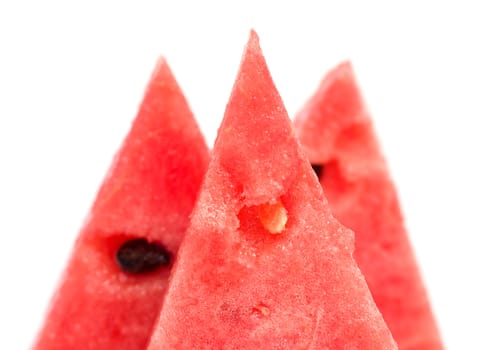 
Fresh slices of watermelon.