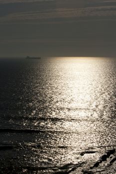 seascape in a summer ocean scene in Bilbao