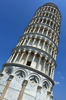 Photo of the Leaning Tower of Pisa in Pisa, Italy.