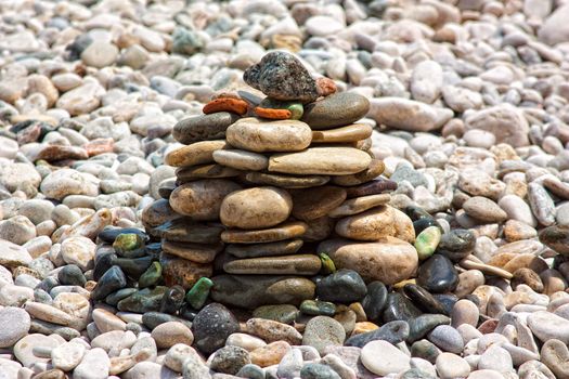 stones for spa massage isolated on white background