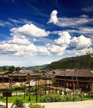 A historical village near Lijiang in southern China