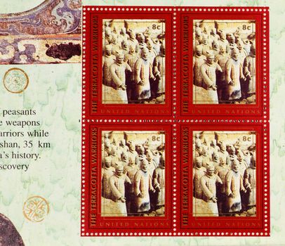 The commemorative stamps of terracotta warriors