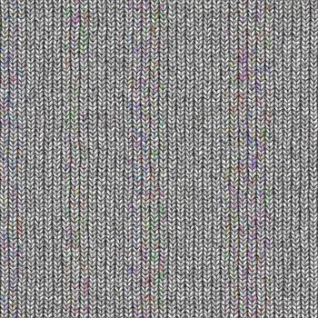 seamless texture of grey knitting pattern with soft colored spots