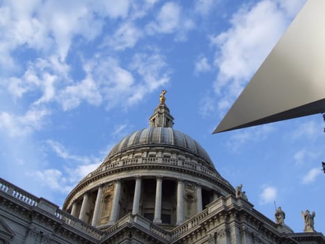 St Paul’s Cathedral Abstract and Blue Sky Shot