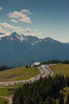 view of tourist center, Hurrican Ridge.  Olympic National Park