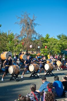 Taiko Drummers at 2009 Bon Odori Festival, Seattle