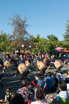 Taiko Drummers at 2009 Bon Odori Festival, Seattle