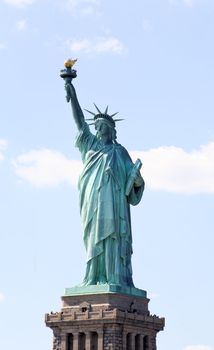 The Statue of Liberty in New York Harbor