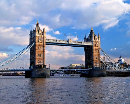 the tower bridge in london england