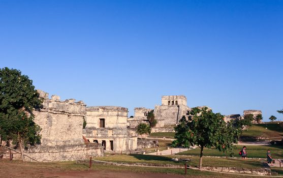 Tulum the one of most famous landmark in the Maya World near Cancun Mexico