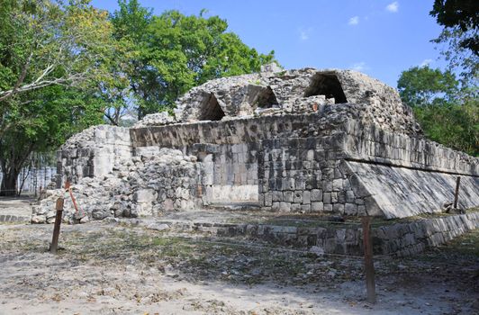 The chichen itza Maya Ruin in Mexico