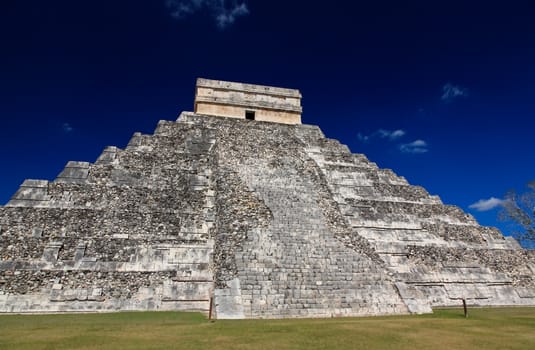 The temples of chichen itza temple in Mexico, one of the new 7 wonders of the world