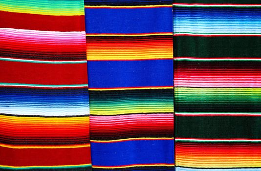 Mayan Blankets hanging at a Mayan souvenir shop