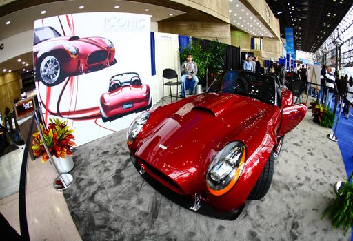 New York City, April 10, 2009: The exotic and luxury car is attracted many visiters at the NY International Auto Show 2009. 